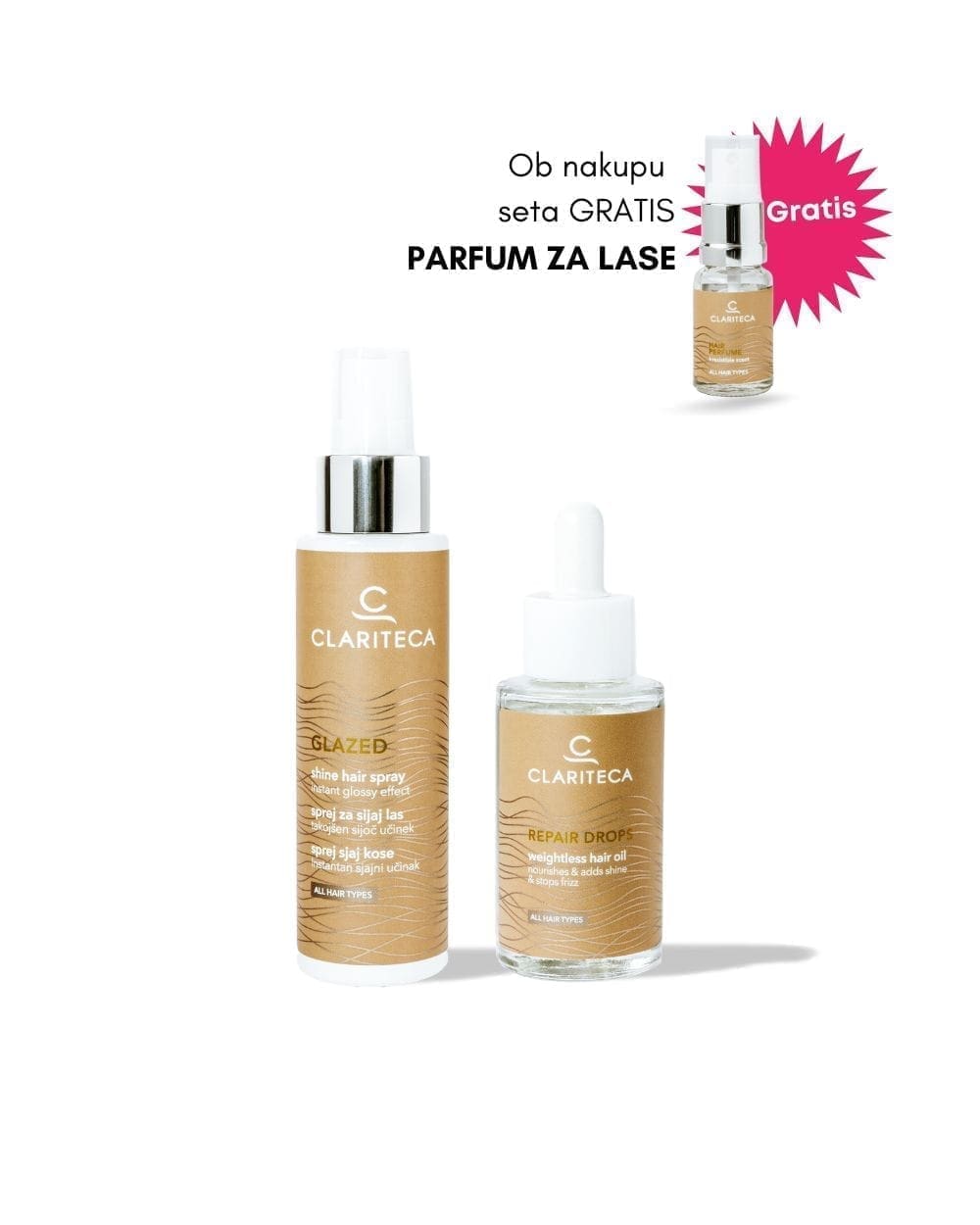 Shine&Nourish Set – set za sijoče in negovane lase